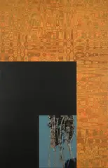 Wild Roots Painting 2000 by John Young, 2000, oil and digital scan on canvas, offered Jul 2015