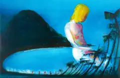 The Dream by Charles Blackman, oil on composition board, sold Jul 2015
