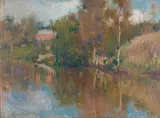 Charles Wheeler, Yarra River at Warrandyte 1925