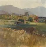 A. H. Fullwood, Tasmania 1897, 1897, oil on wood