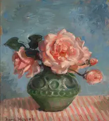 Spring Flowers by Nora Heysen, oil on board, offered Jul 2015