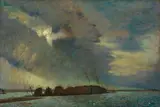 Charles Milcendeau, (Le Marais de Soullans), oil on canvas