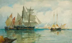 Thomas Bush Hardy, Venice, watercolour on compressed card