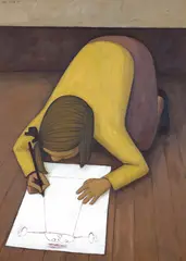 John Brack, First Daughter 1955, 1955, oil on canvas on composition board