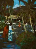 Ray Crooke, Islanders and Patterned Light (1972)