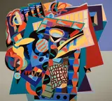 Alun Leach-Jones, The Rustic's Table 2003, 2003, synthetic polymer paint on canvas