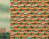 Jeffrey Smart, Study for Housing Project No. 84 (1970)