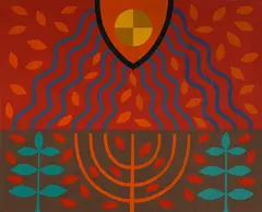 La Creation by John Coburn, wool and cotton, sold Apr 2015