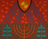 La Creation by John Coburn, wool and cotton, sold Apr 2015