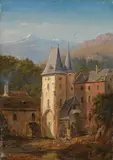Eugene von Guerard, Lissingen Oberburg Lissingen Castle 1843