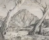 Hans Heysen, The Sentinel, Brachina Gorge, Flinders Ranges