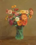 Hans Heysen, Zinnias 1914