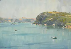 Robert Campbell, Balls Head, Sydney Harbour (circa 1927), 1927, oil on board