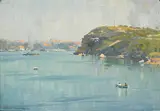 Robert Campbell, Balls Head, Sydney Harbour (circa 1927), 1927, oil on board