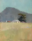Harry Garlick, Shiel's Paddock 1902, 1902, oil on board