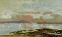 Long Nose and Balls Head from the Atlas (1894) by William Piguenit, 1894, oil on canvas, offered Mar 2015