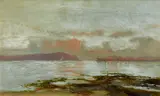 William Piguenit, Long Nose and Balls Head from the Atlas (1894), 1894, oil on canvas
