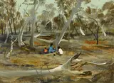 Ray Crooke, Family Resting (circa 1964-1965)