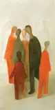 Hana Juskovic, (Untitled) (1974), 1974, oil on composition board