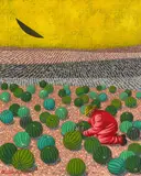 Sergio Agostini, The Red Man (1981), 1981, oil on canvas