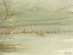 David Voigt, Fragments in Chianti 1987, 1987, watercolour on paper