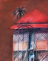 Michael Shannon, The Lattice Verandah 1969, 1969, oil on canvas