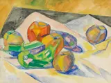 André Lhote, Poivrons et Pomme (1938), 1938, watercolour on paper