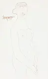 F. N. Souza, (Untitled) 1958, 1958, ink on paper