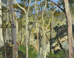 Eucalypts (1999) by Cressida Campbell, 1999, woodblock, sold Nov 2014
