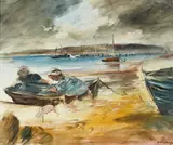 Arthur Boyd, Children and Boat (1941)