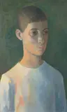 Justin O'Brien, Young Boy, Skyros (1968), 1968, oil on board