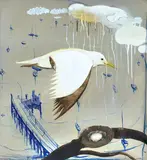 Seagull over Lavender Bay 1979 by Brett Whiteley, 1979, oil and mixed media on board, sold Nov 2014