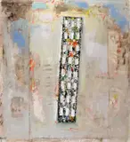 Paul Partos, Oval Painting 1985, 1985, oil on canvas