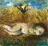 Arthur Boyd, Figure in a Cornfield (1962)