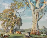 Woodside, South Australia 1935 by Hans Heysen, 1935, watercolour on paper, sold Nov 2014