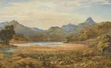 Robert Hoddle, Landscape, Southern New South Wales (possibly Jamberoo looking towards Minnamurra Rainforest) (circa 1830), 1830, watercolour on paper