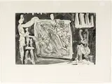 Pablo Picasso, Dans l'Atelier (B. 1228) 1965, 1965, etching, on paper 15 - 16 Mars 1965 III