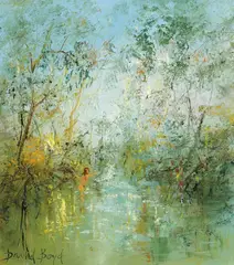 By the Mountain Stream by David Boyd, oil on canvas, offered Oct 2014
