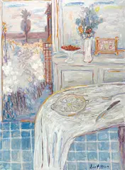 John Dent, Interior at Dinard 1988-1989, 1988-1989, oil on canvas