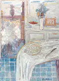 John Dent, Interior at Dinard 1988-1989, 1988-1989, oil on canvas