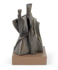 Clifford Last, The Family (circa 1962), 1962, bronze and wood