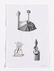 (Untitled) 1984 by Robert Klippel, 1984, collage on paper unframed, sold Oct 2014