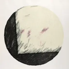 Denise Green, Circle Invaded by a Square 1982, 1982, lithograph on paper