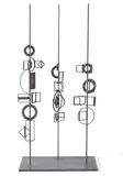 Robert Klippel, No. 283B Trilogy (1973), 1973, brazed steel construction, geometric sections