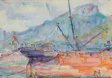 John Russell, Harbour Scene, Portofino 1921