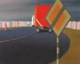 Jeffrey Smart, Radial Road (1972)