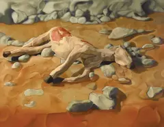 Dead Horse 2012 by Amanda Marburg, 2012, oil on linen, offered Aug 2014