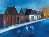 Robert Dickerson, Children Playing, Darlinghurst (1965)