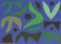 (Untitled) by John Coburn, gouache on paper on board, sold Jul 2014
