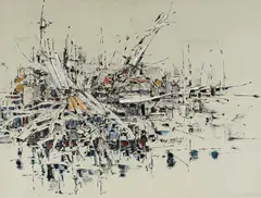 William Rose, Metropolis 1959, 1959, oil on composition board